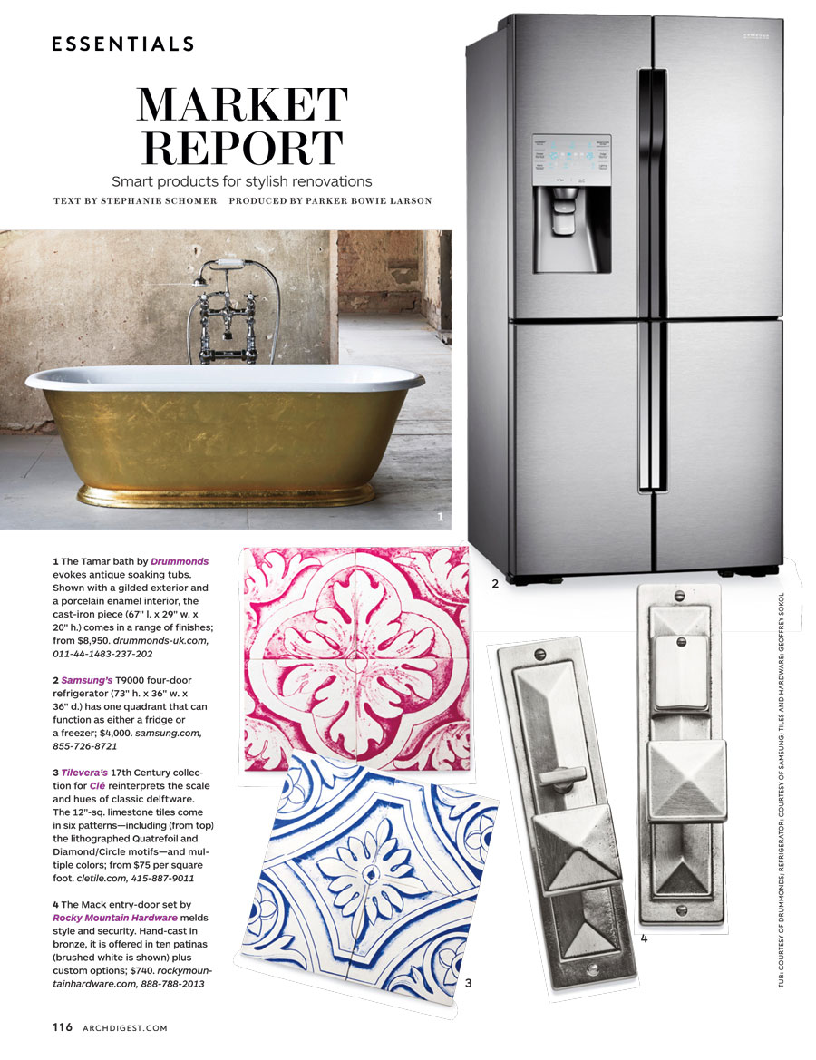 Clé Tiles in Architectural Digest