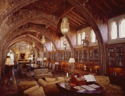 The Gothic Library at Hearst Castle 