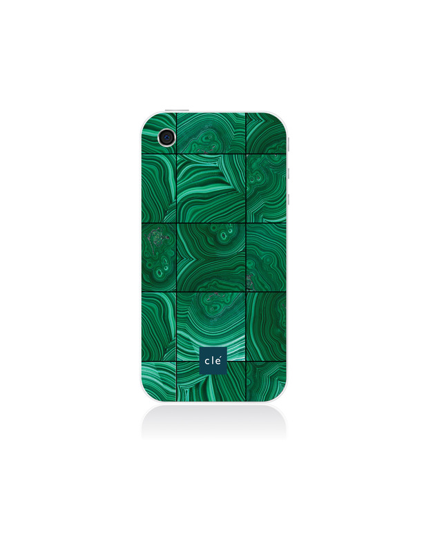 One of the Malachite iPhone cases introduced by cle